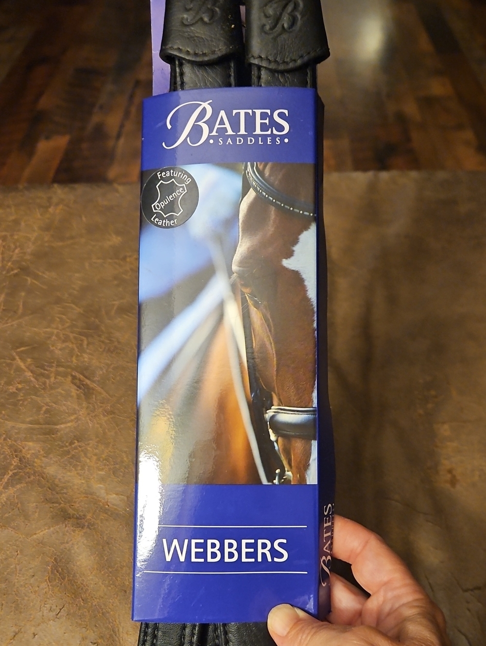 Bates Black Leather Webbers